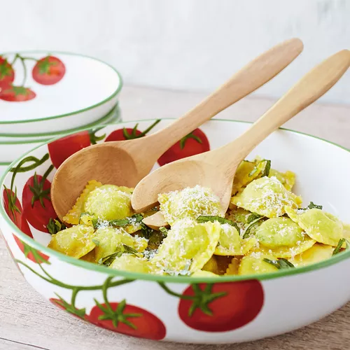 Homemade Ravioli with Spring Peas, Ricotta and Mint