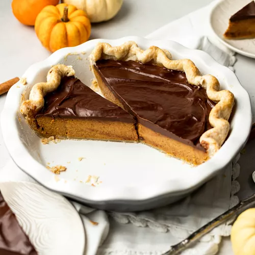 Dark Chocolate Pumpkin Pie