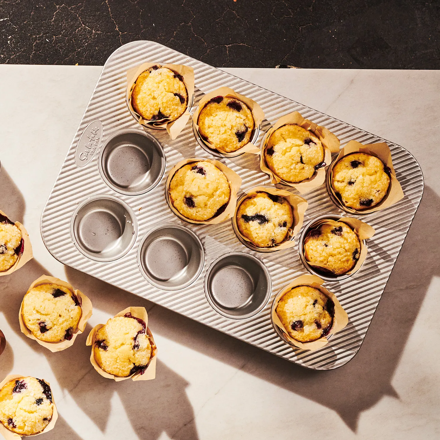 Sur La Table Platinum Pro Standard Muffin Pan, 12 Count