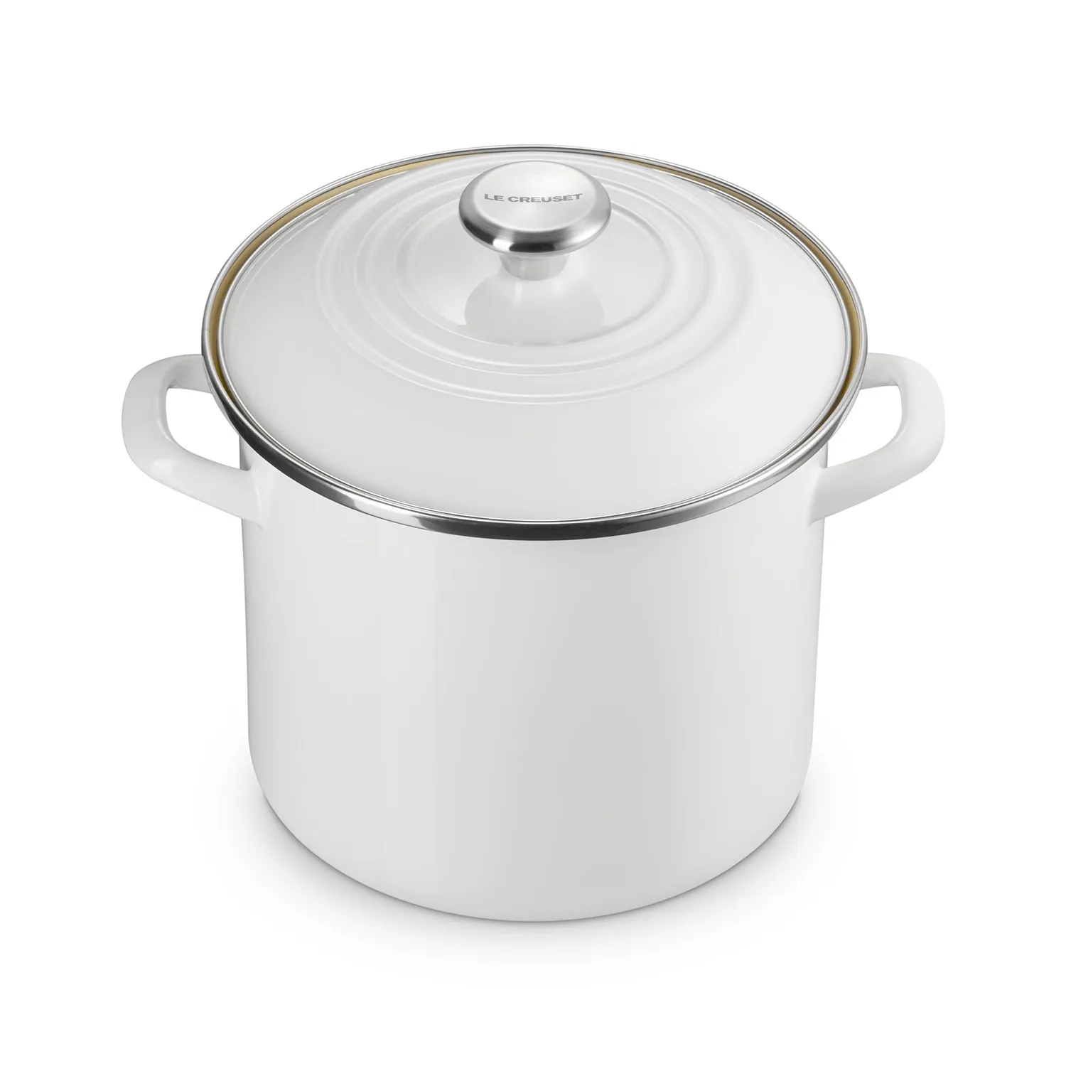 Le Creuset Enameled Steel Stockpot with Stainless Steel Knob, 8 qt.