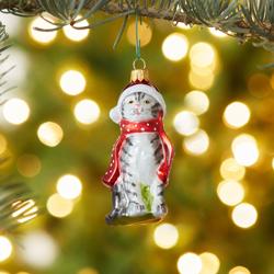 Sur La Table Grey Cat Ornament Cute kitten ornament
