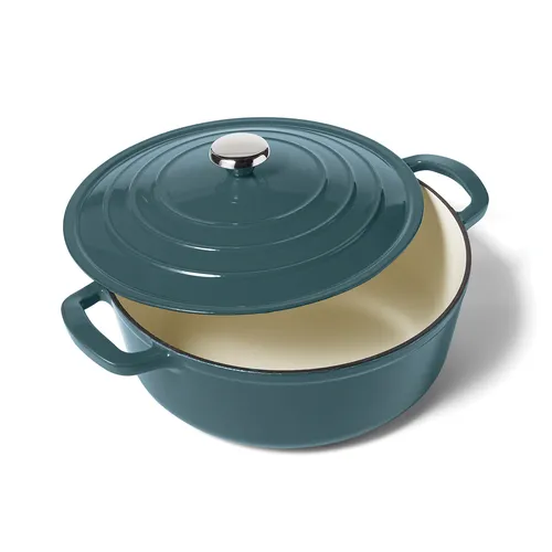 Sur La Table Enameled Cast Iron Round Wide Dutch Oven, 7 qt.