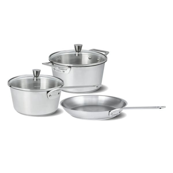 Cristel 1826 Stainless Steel 5-Piece Cookware Set