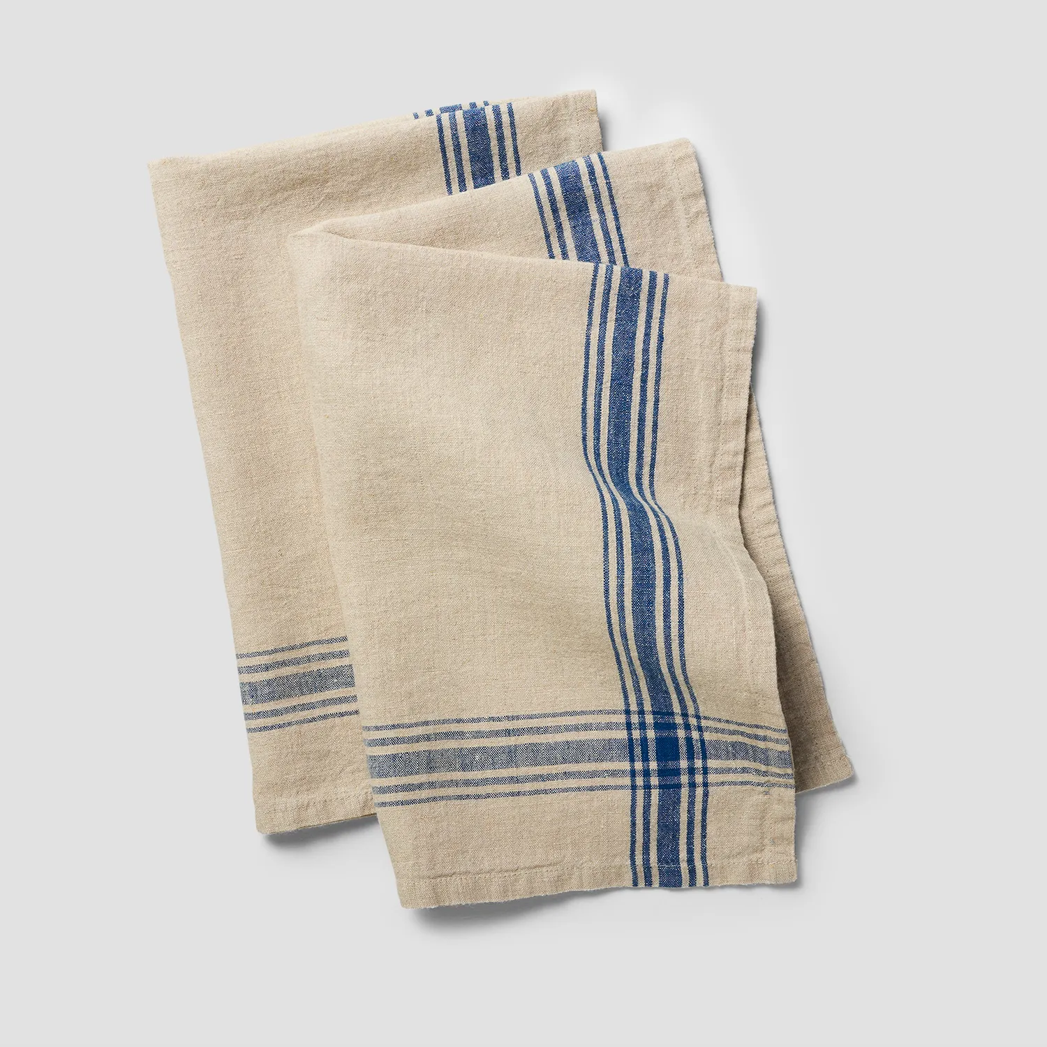 Sur La Table Classic Linen Stripe Towels, Set of 2