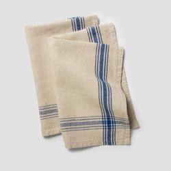 Sur La Table Classic Linen Stripe Towels, Set of 2