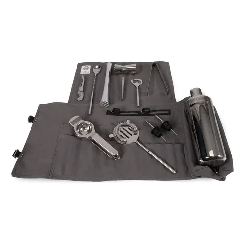 Picnic Time Roll-Up Bar Tools, Set of 12