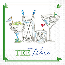 Boston International Tee Time Cocktail Napkins, Set of 20