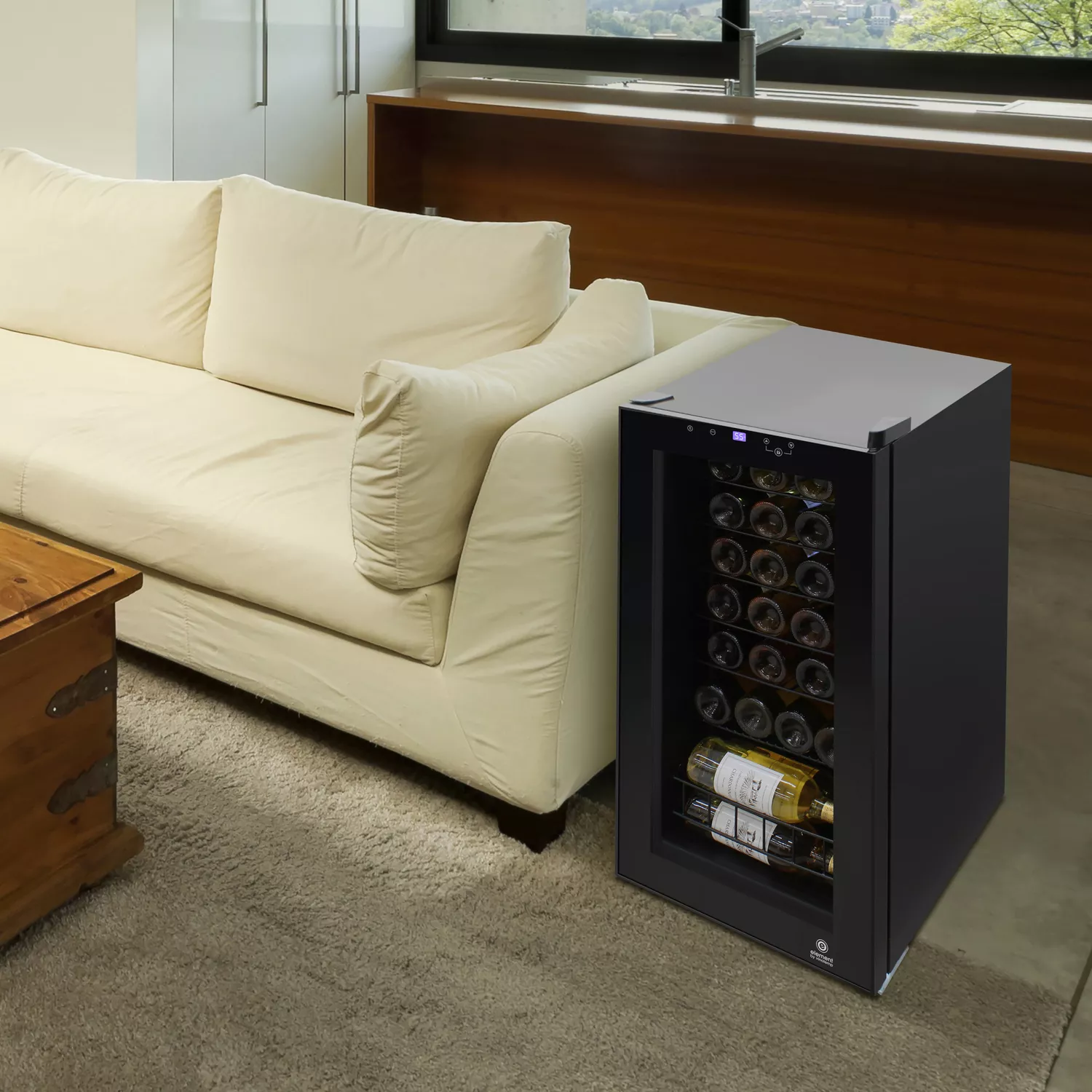 Vinotemp Butler Series 28-Bottle Wine Cooler with Touchscreen Controls