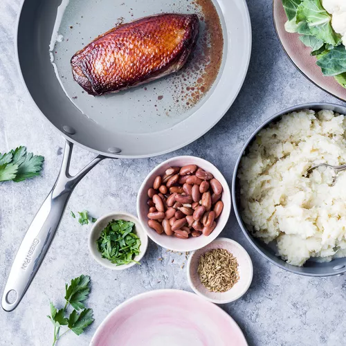 GreenPan Valencia Pro Ceramic Nonstick Skillets, Set of 2, 10&#34; & 12&#34;