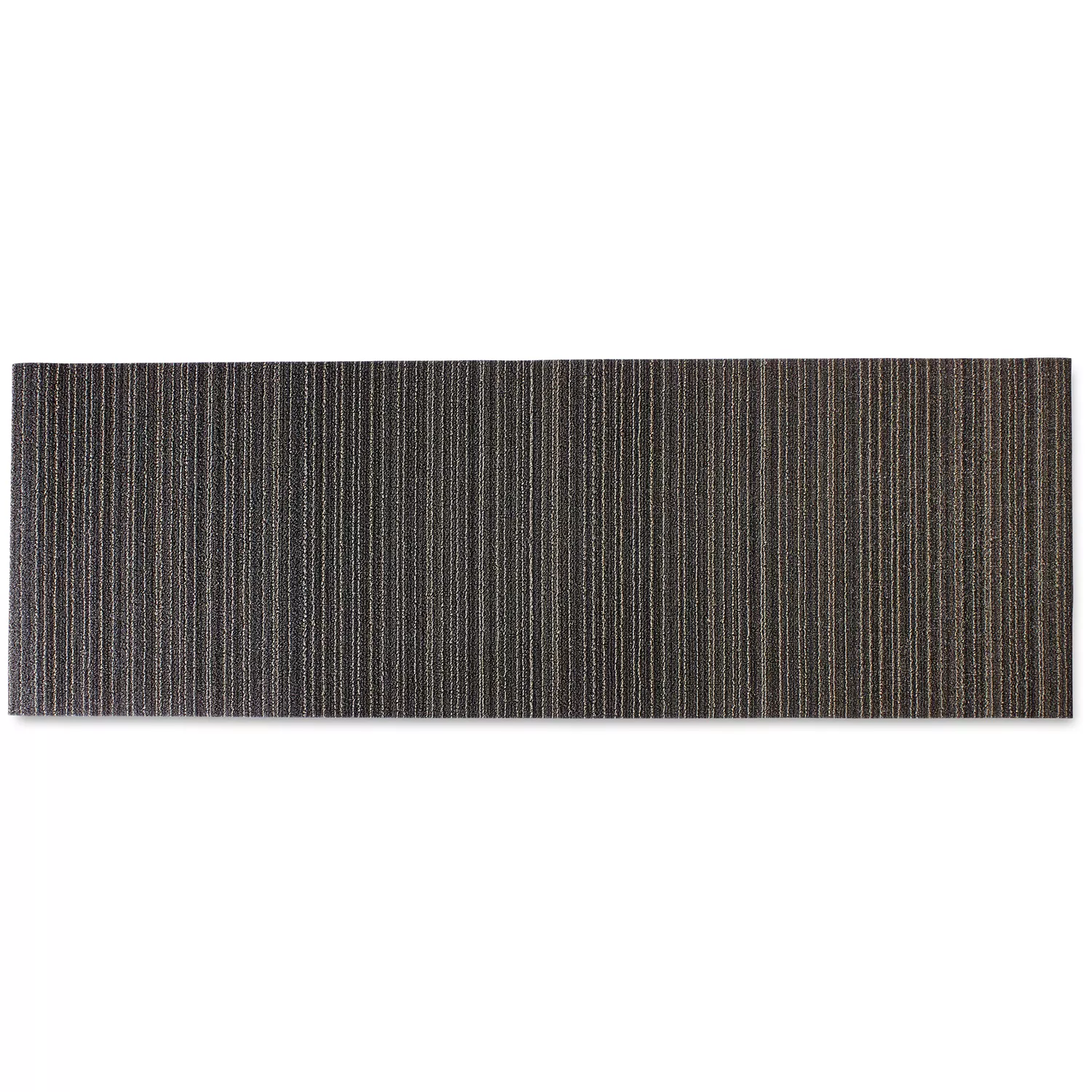 Chilewich Skinny Stripe Shag Mat, Steel
