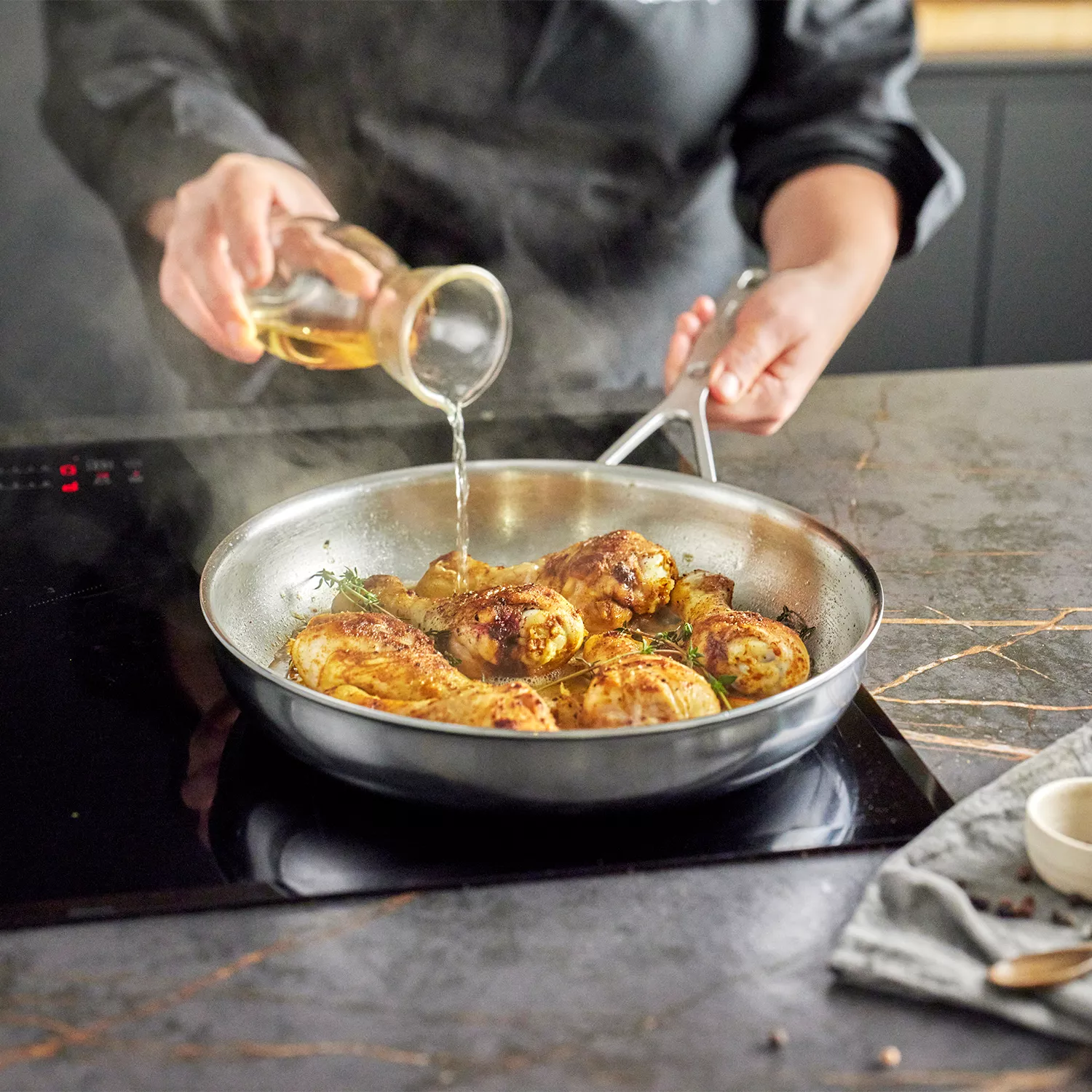 Demeyere Industry5 Stainless Steel Skillets
