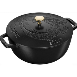 Staub Essential French Oven with Dragon Lid, 3.75 qt.