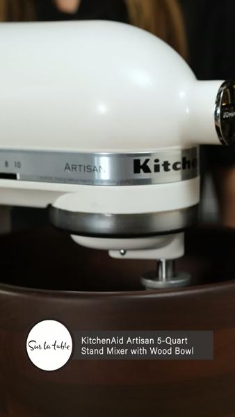 KitchenAid® Artisan Tilt-Head Stand Mixer with Walnut Wood Bowl