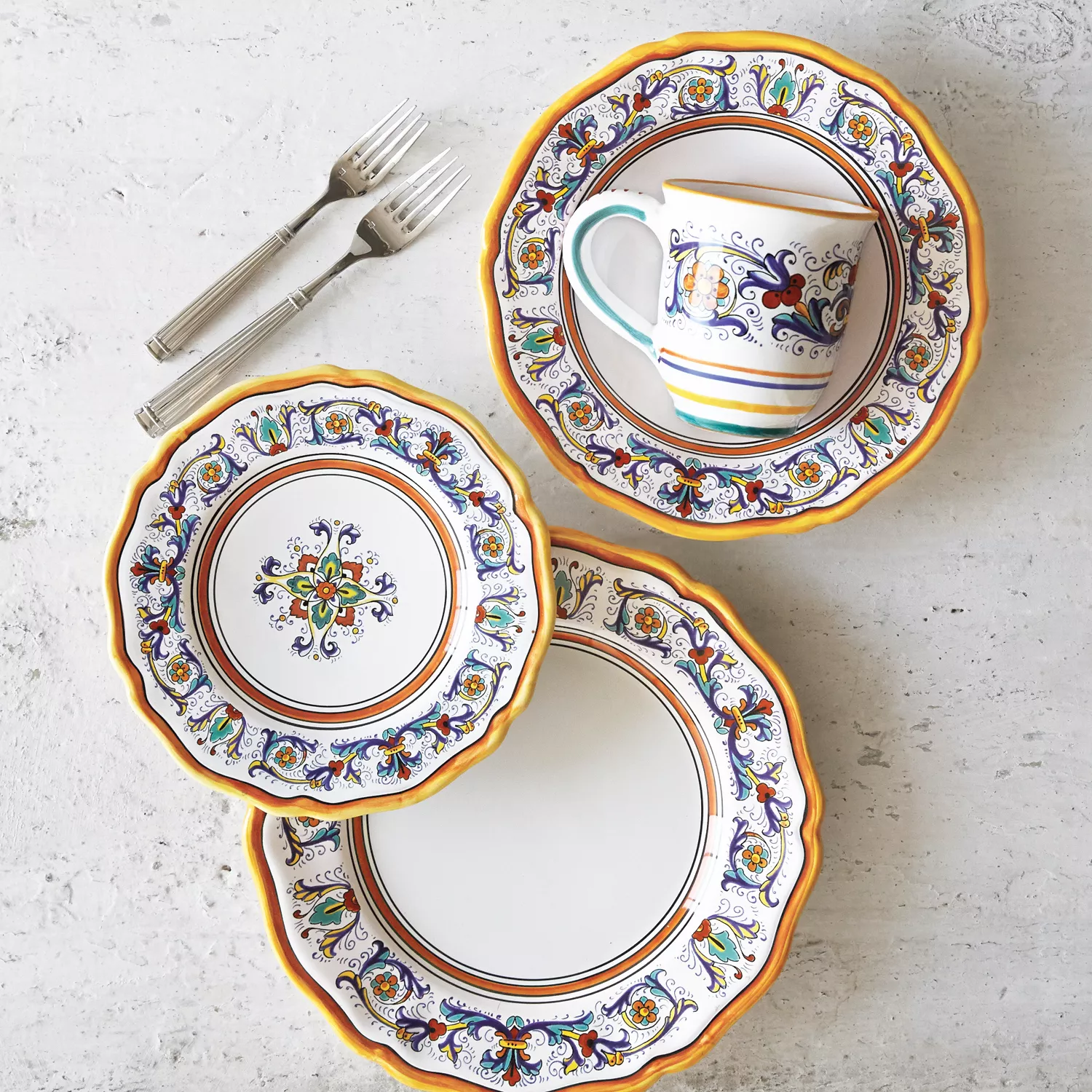 Sur La Table Nova Deruta 16-Piece Dinnerware Set