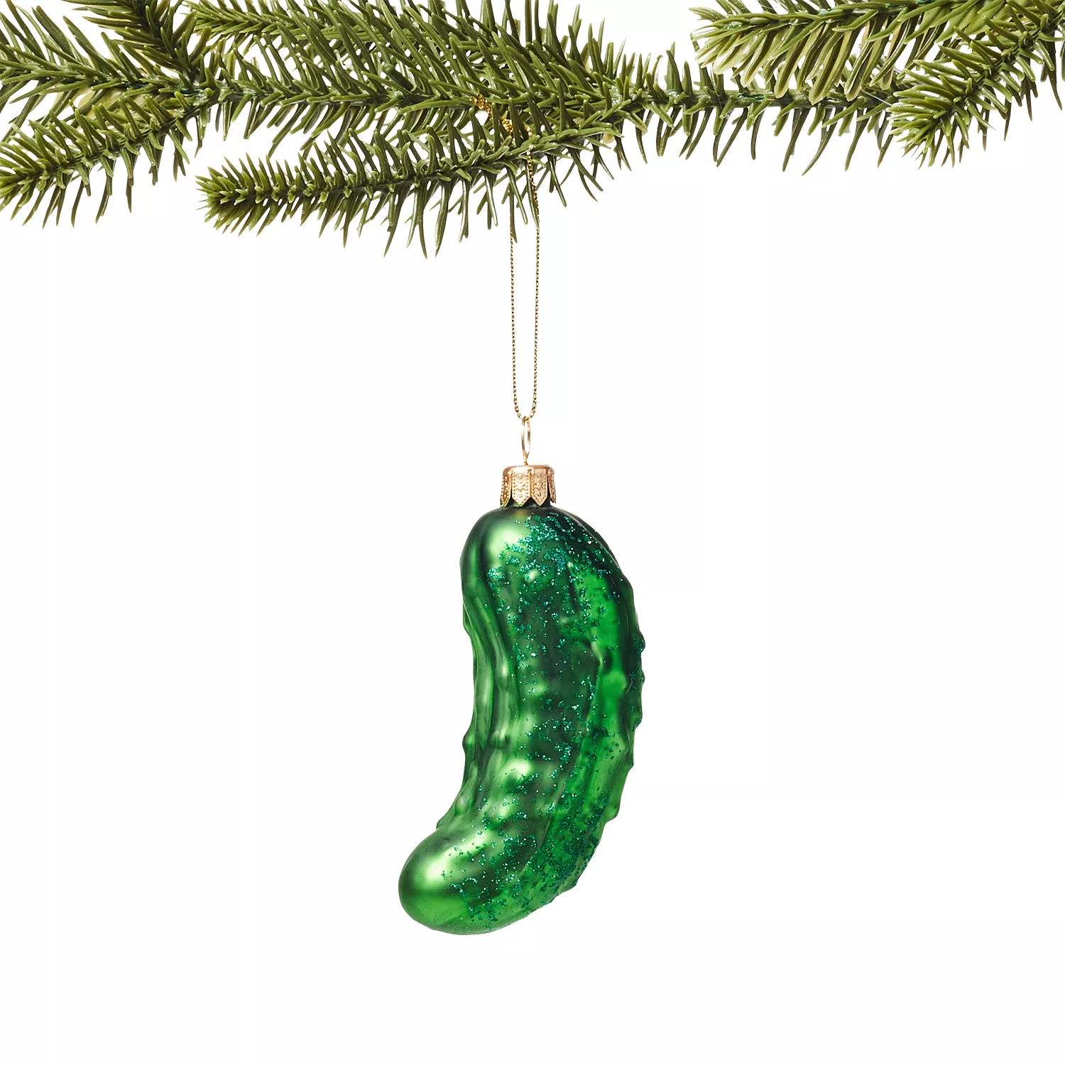 Sur La Table Pickle Glass Ornament