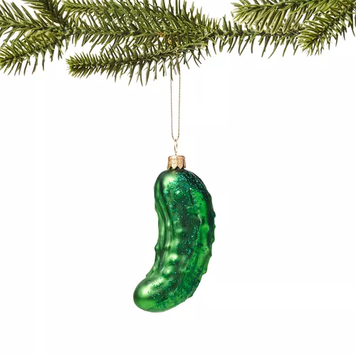 Sur La Table Pickle Glass Ornament
