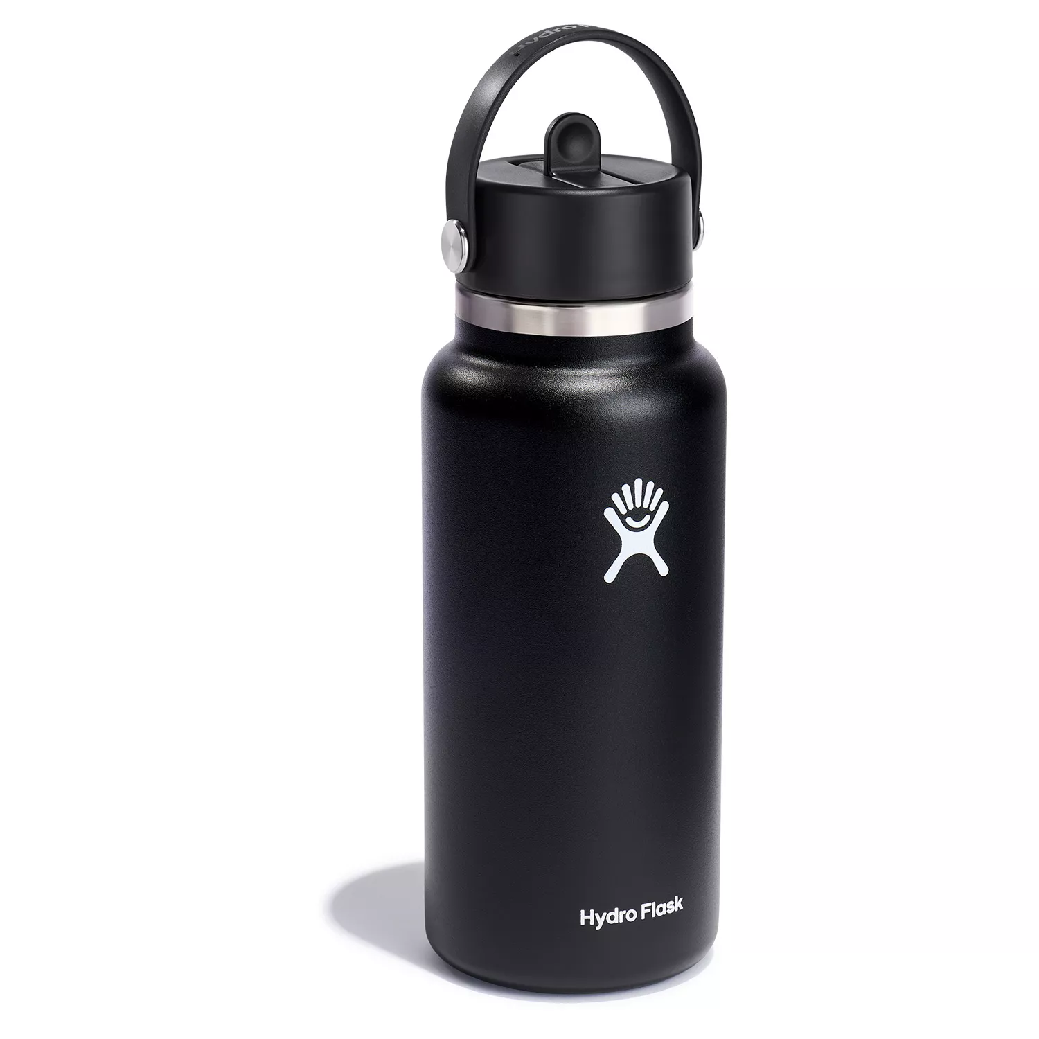 Hydro Flask 32 oz. Wide Mouth Flex Straw Cap Bottle White