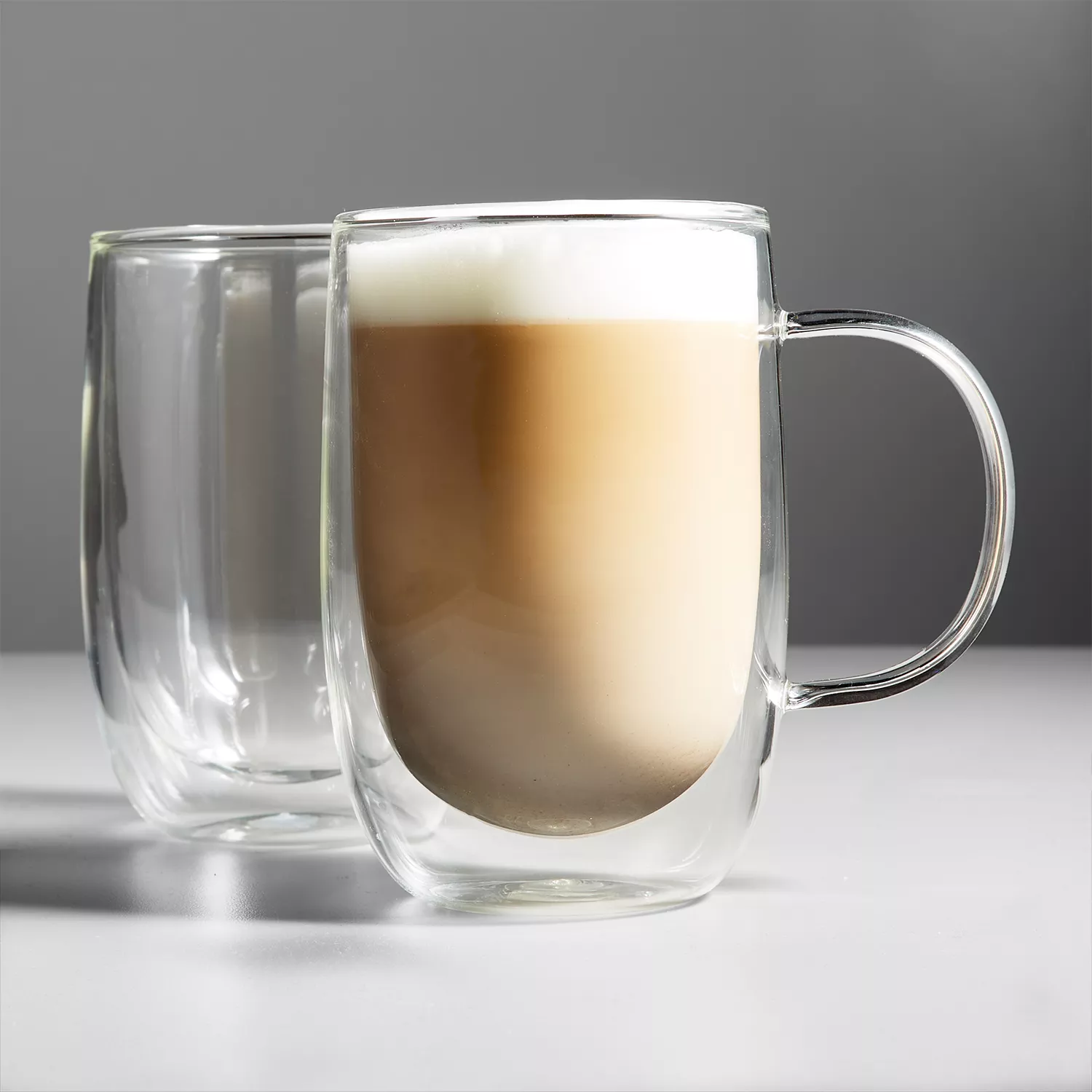 Sur La Table Double-Wall Latte Glasses, Set Of 2