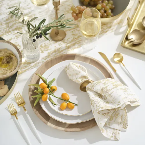Sur La Table Gold Rimmed Salad Plate