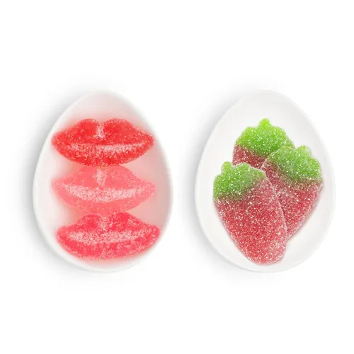 Sugarfina Sugar Lips & Sour Strawberries Candy Mixed Bag Duo