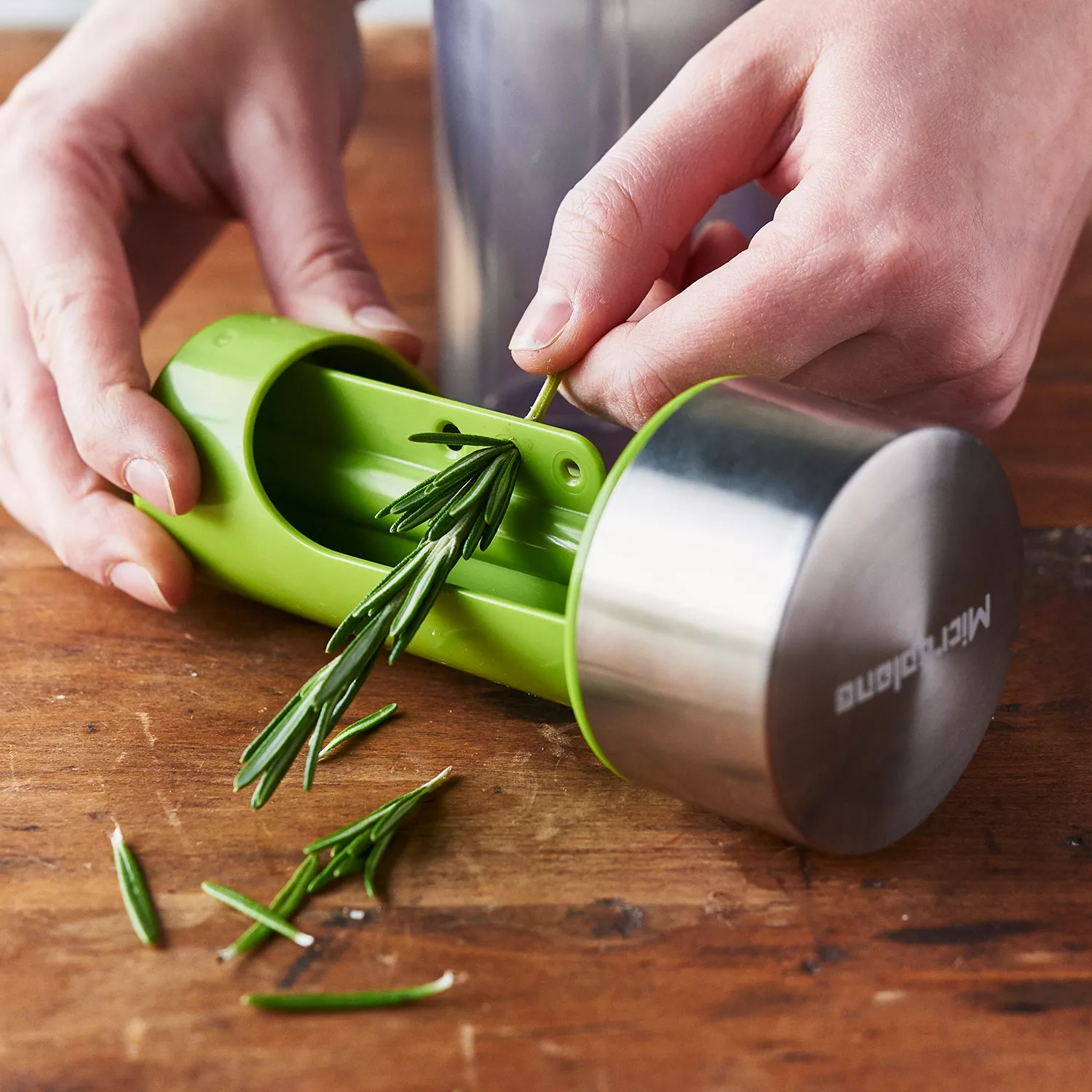 Microplane Stainless Steel Herb Mill with Herb Stripper