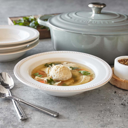 Pearl Stoneware Soup Plate