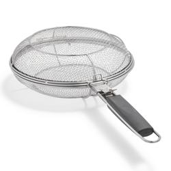 Sur La Table Stainless Steel 2-in-1 Mesh Pan with Removable Handle