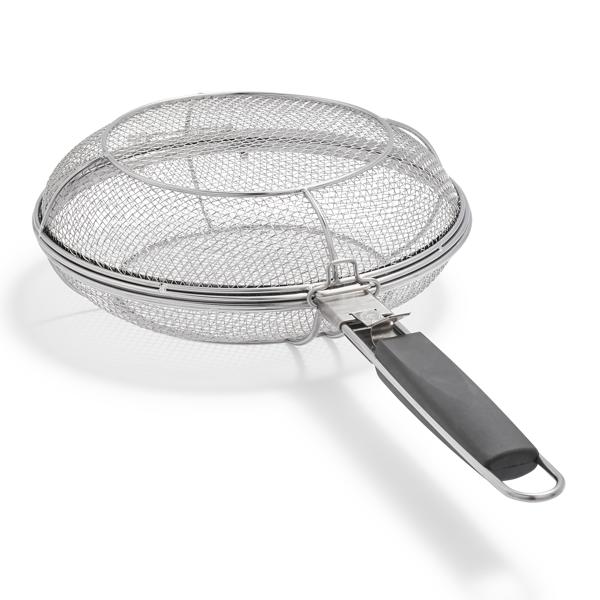 Sur La Table Stainless Steel 2-in-1 Mesh Pan with Removable Handle