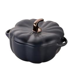 Staub Stoneware Mini Pumpkin Cocotte, .5 qt I love my pumpkin cocotte! It?s a little small but they have 3 different sizes to choose from