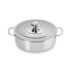 Le Creuset Signature Stainless Steel Rondeau, 4.5 qt.