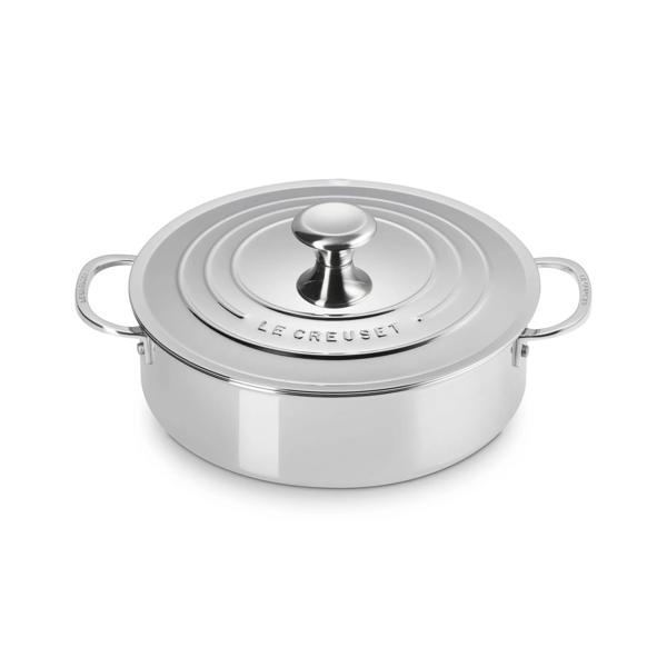 Le Creuset Signature Stainless Steel Rondeau, 4.5 qt.