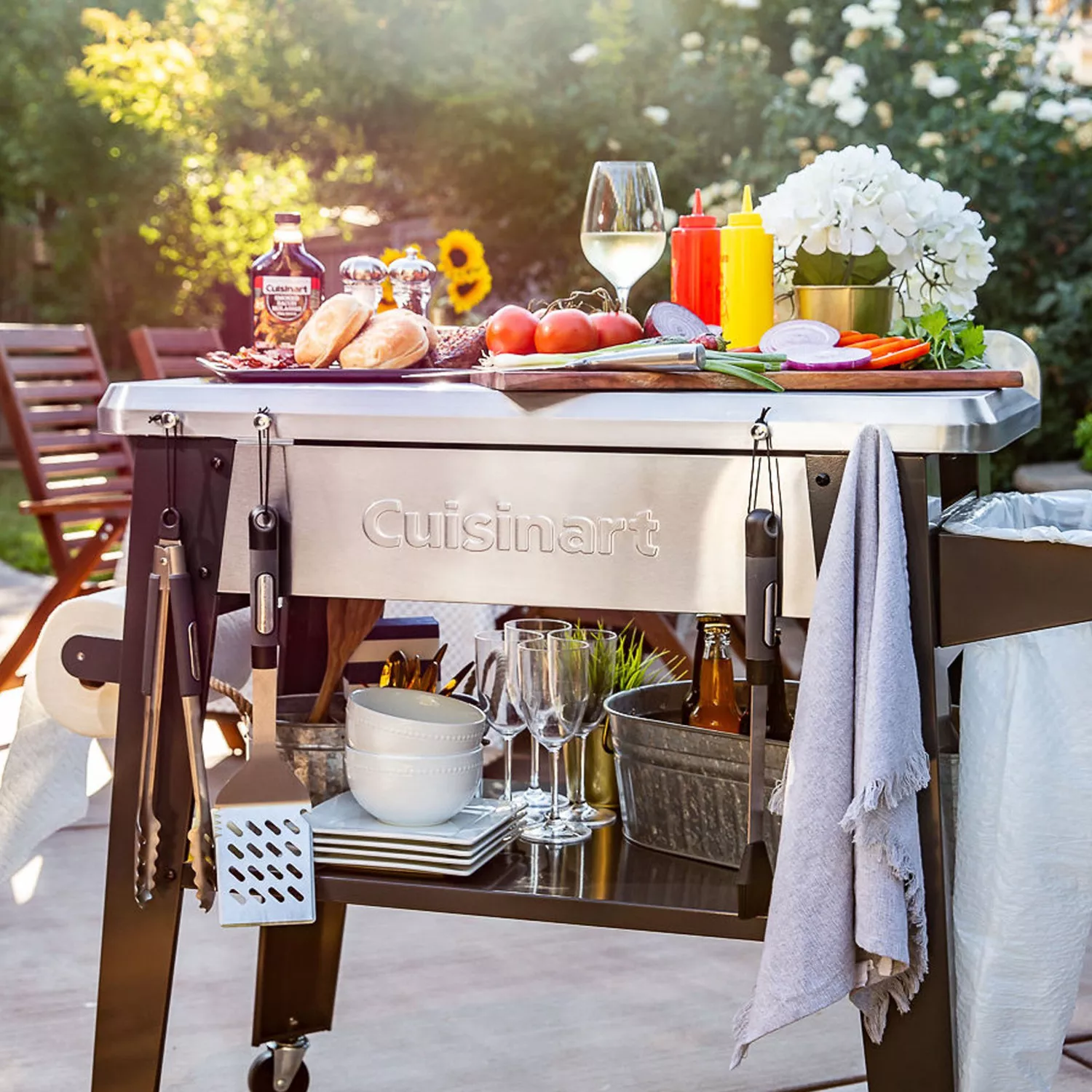 Cuisinart Outdoor Stainless Steel Grill Prep Table Sur La Table