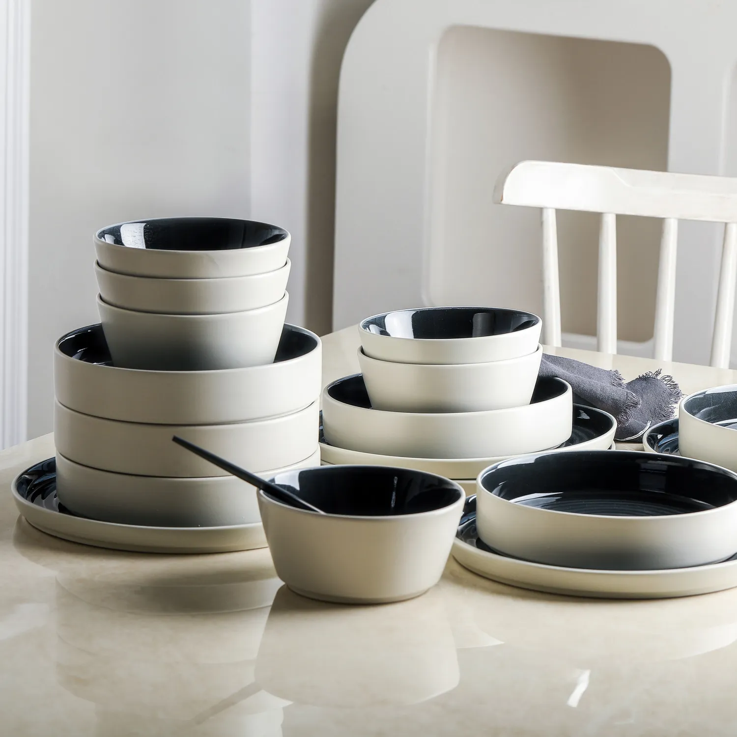 Stone Lain Elica Stoneware 12-Piece Dinnerware Set