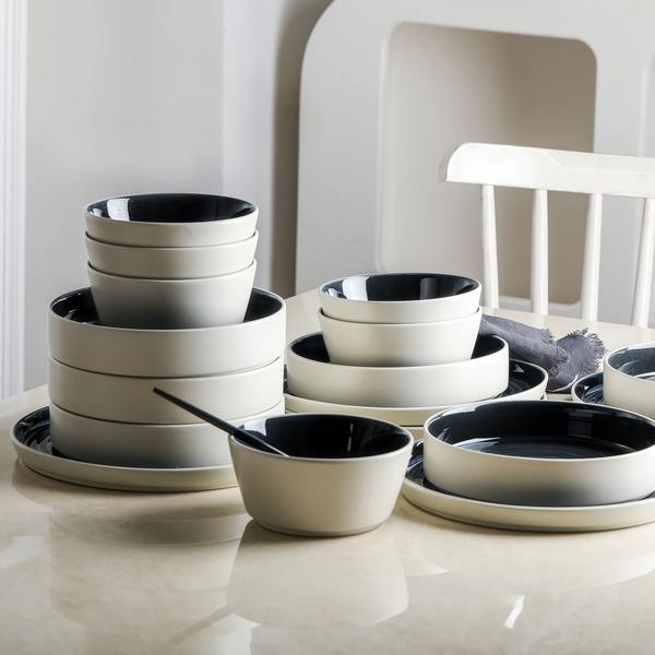 Stone Lain Elica Stoneware 12-Piece Dinnerware Set - thumbnail 4