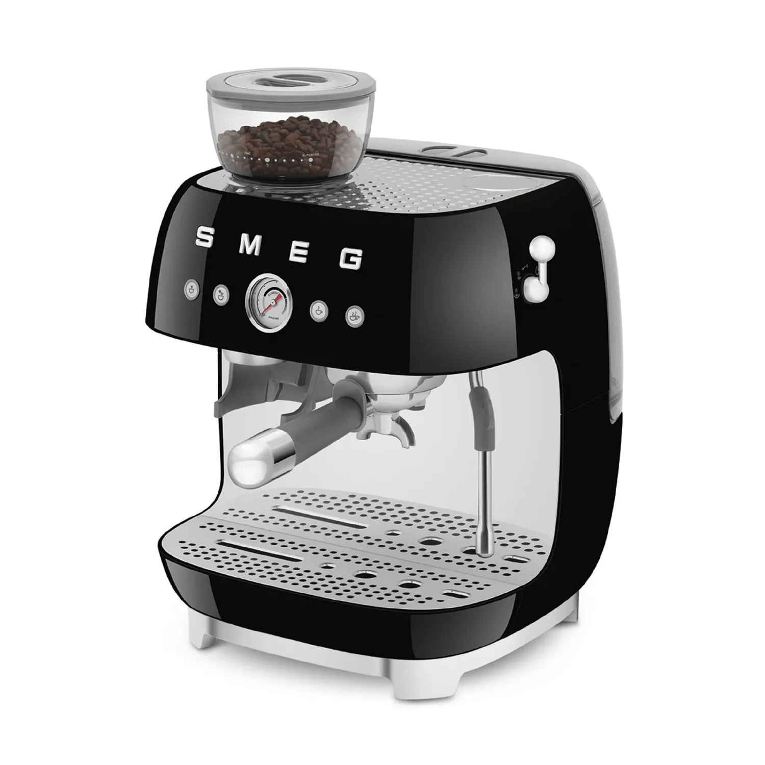 Smeg 50s Retro Style Aesthetic Espresso Machine with Grinder