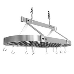 Enclume French Stainless Steel Oval Ceiling Pot Racks