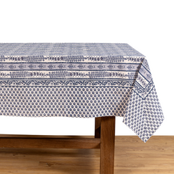 Couleur Nature Avignon Tablecloth, Blue