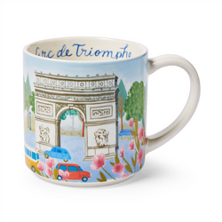  Sur La Table Triomphe Mug The handle is comfortable and did not get hot in the microwave