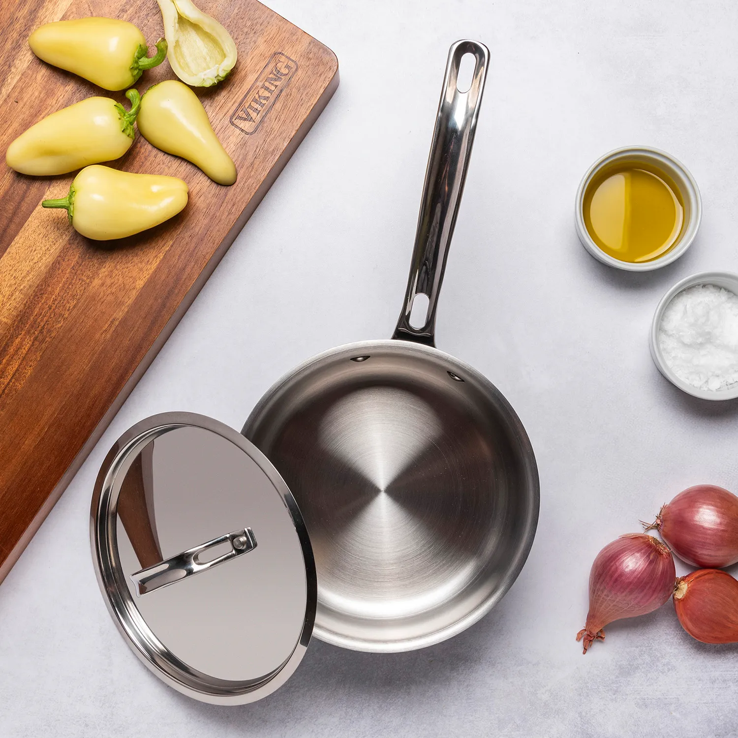 Viking Black & Stainless Steel 12-Piece Cookware Set