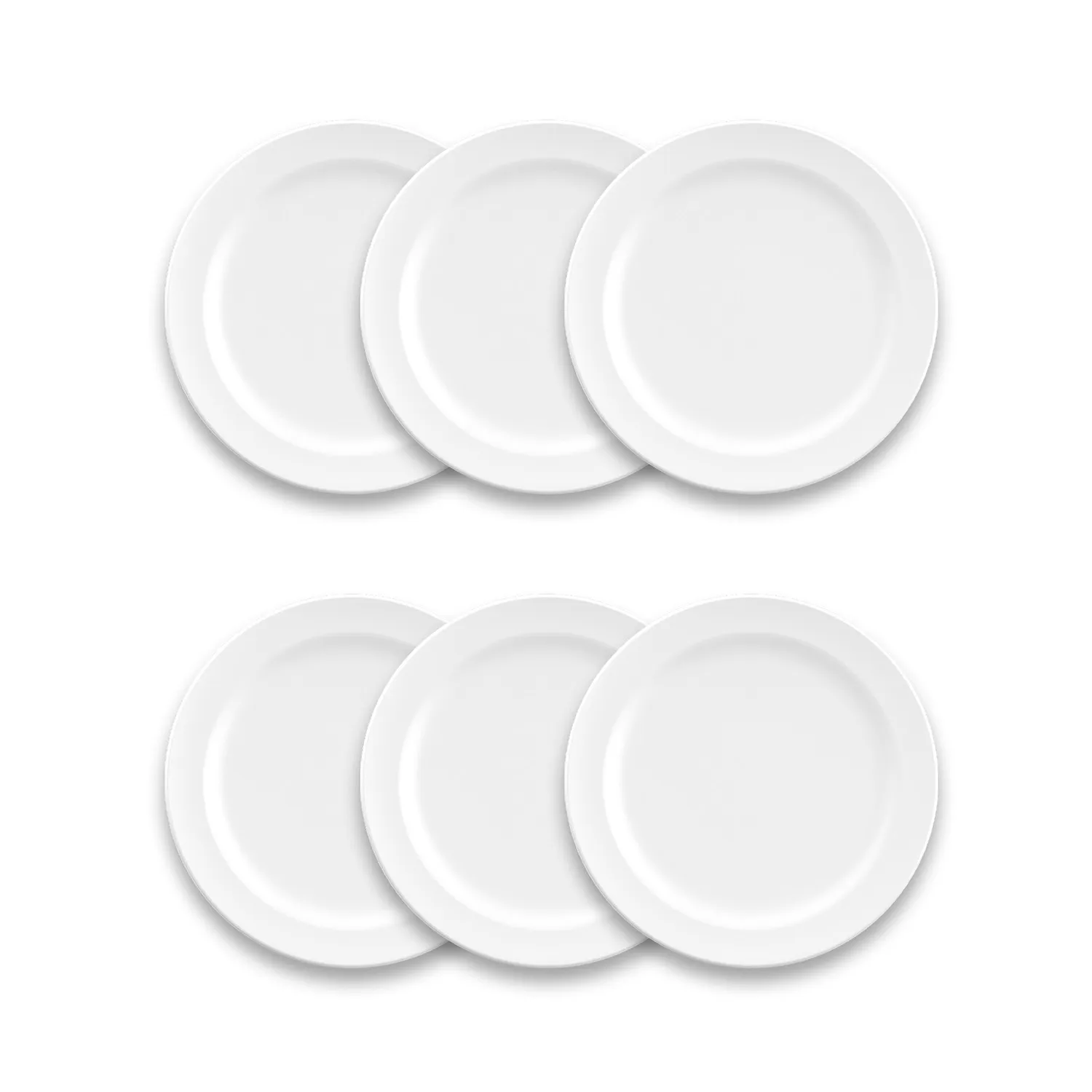 Tar Hong Edge Melamine Salad Plates, Set of 6