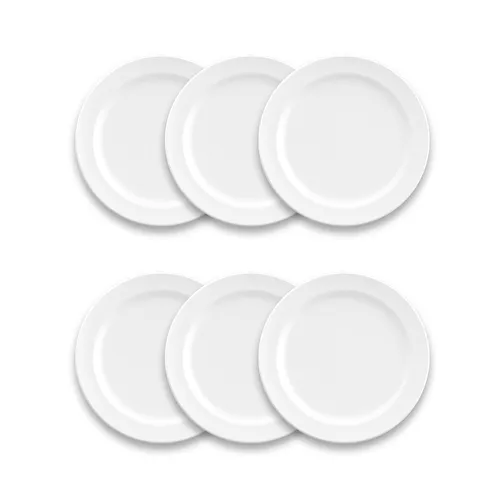 Tar Hong Edge Melamine Salad Plates, Set of 6