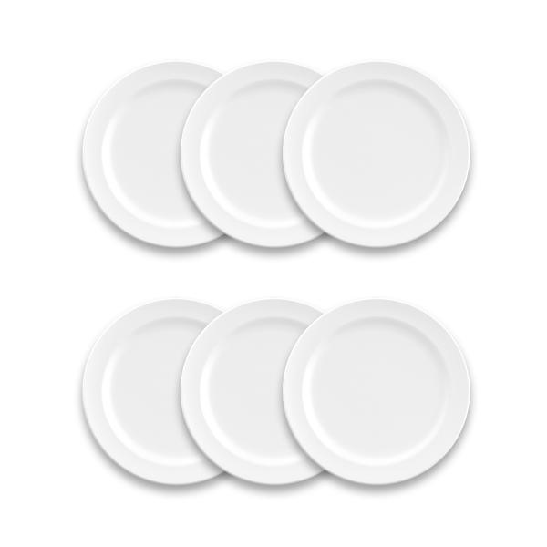 Tar Hong Edge Melamine Salad Plates, Set of 6
