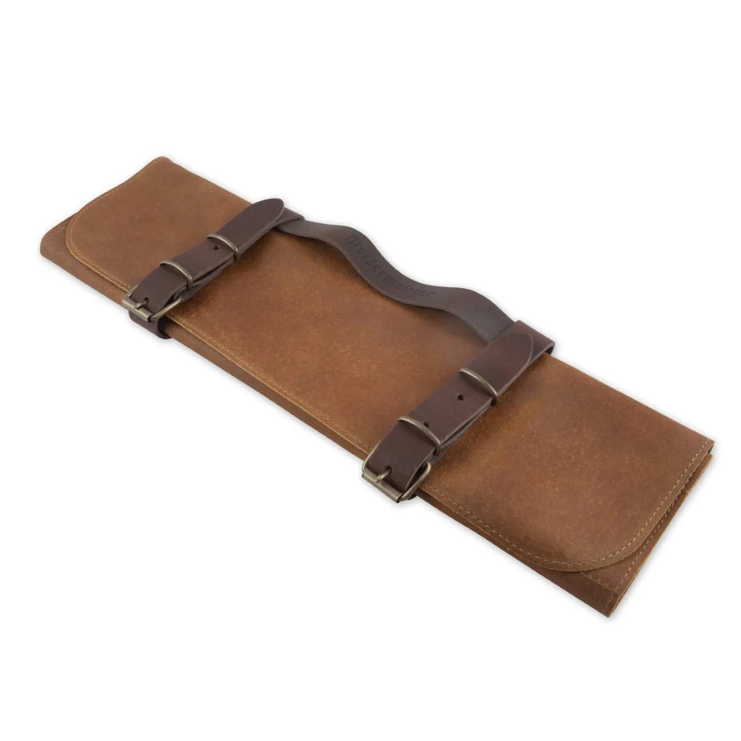 Messermeister 7-Pocket Vintage Leather Knife Roll