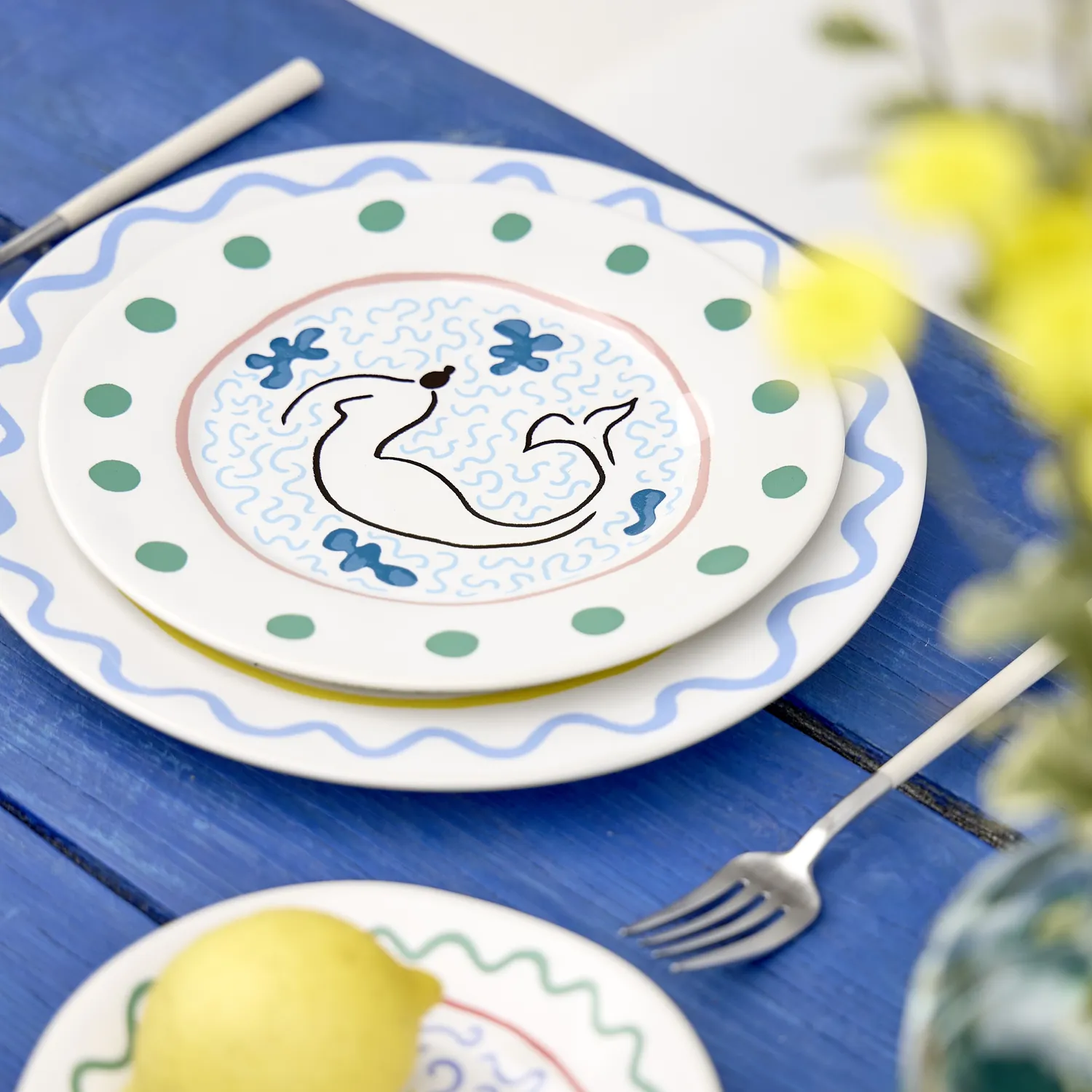 Costa Nova Summer Bliss Salad Plates, Set of 6