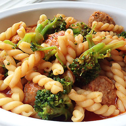 Gemelli Pasta with Italian Sausage and Broccoli