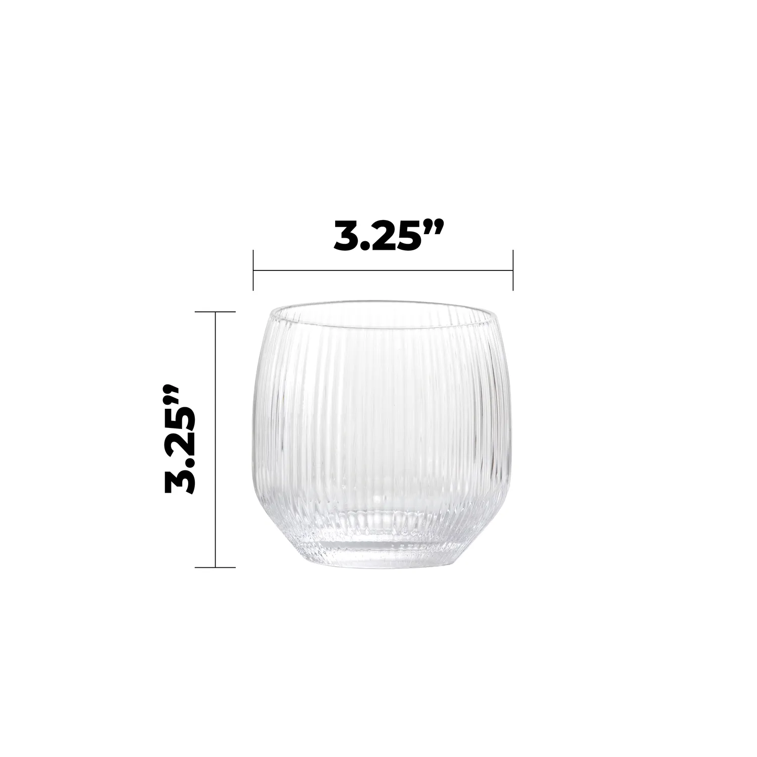 Fortessa Estiva Double Old Fashioned Glasses, Set of 4