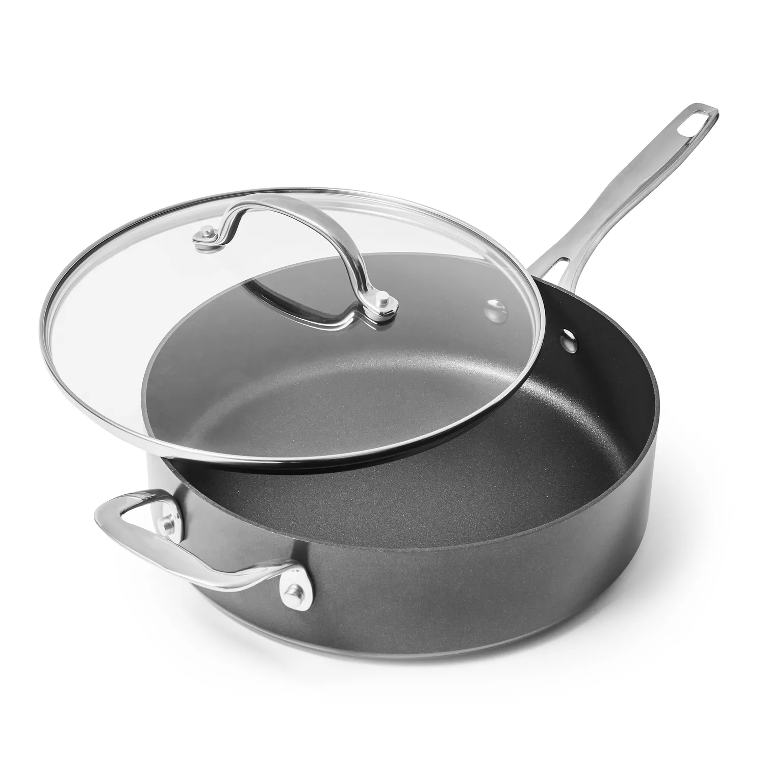 4-Quart Hard Anodized Nonstick Saucepot with Lid