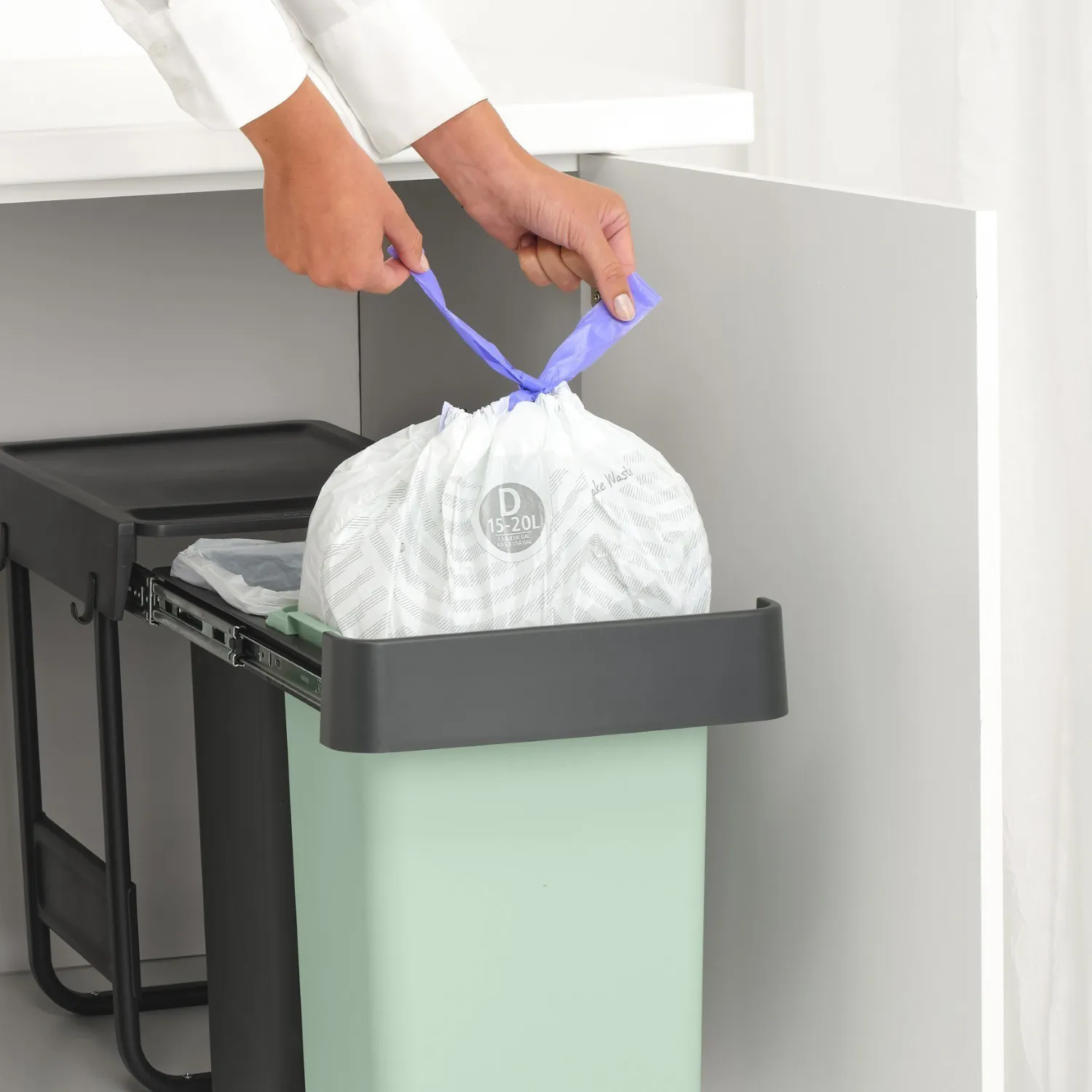 Brabantia Sort & Go 2x15 Liter Built-in Trash Can