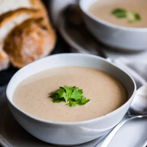 Wild Mushroom Soup with Sherry