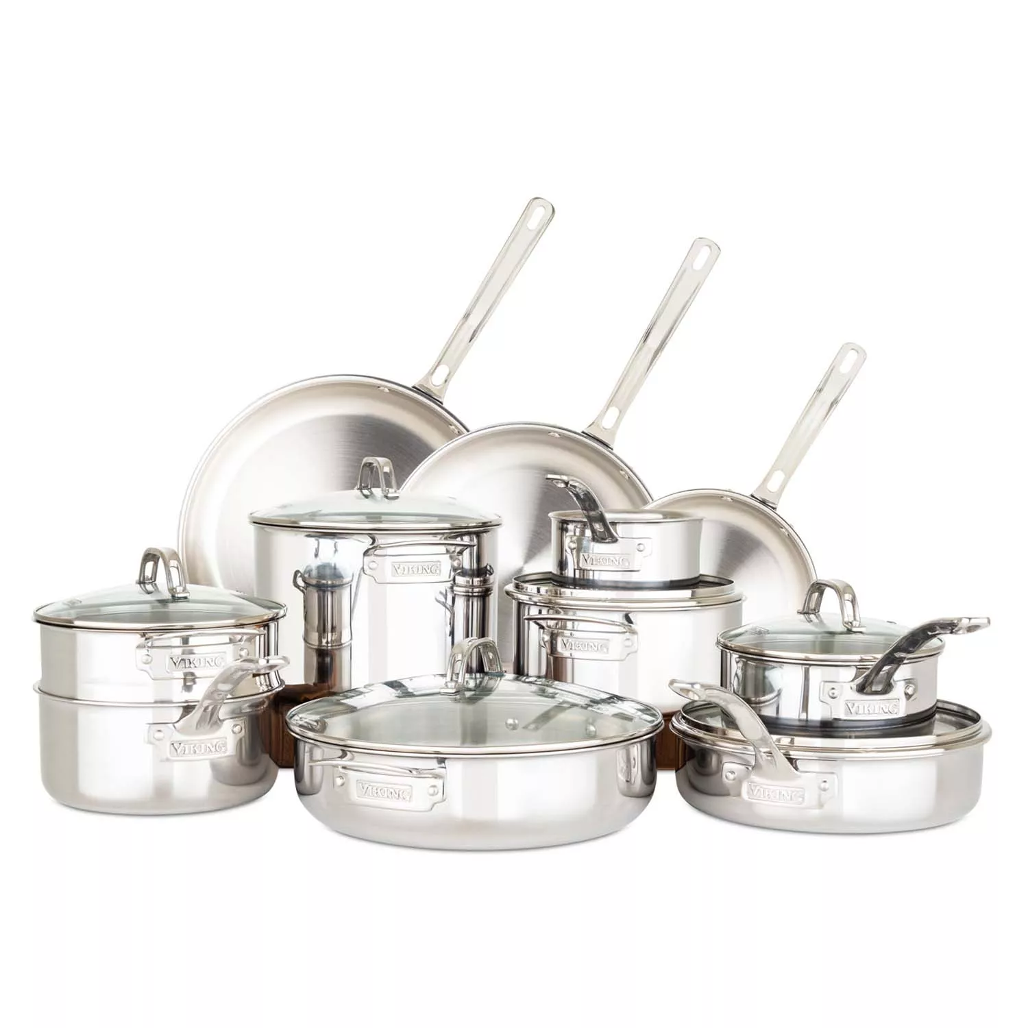 Tri-Ply Stainless Steel 6-Piece Cookware Set